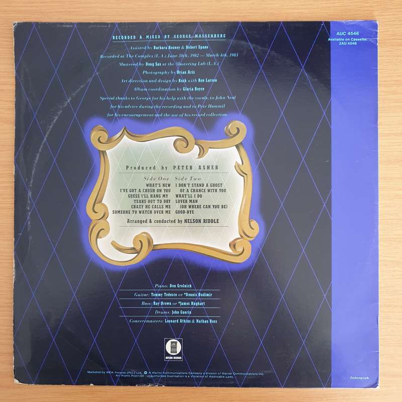 Linda Ronstadt & The Nelson Riddle Orchestra  What's New - Vinyl LP Record (VG)