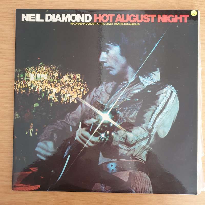 Neil Diamond - Hot August Night - Double Vinyl LP Record (VG+)