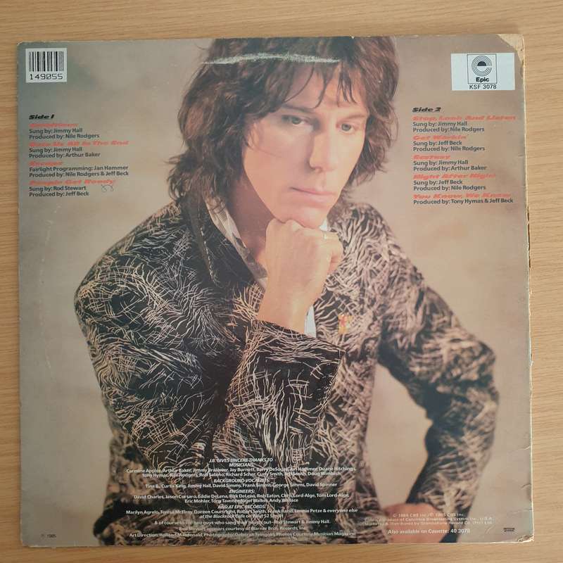 Jeff Beck - Flash - Vinyl LP Record  (VG+)