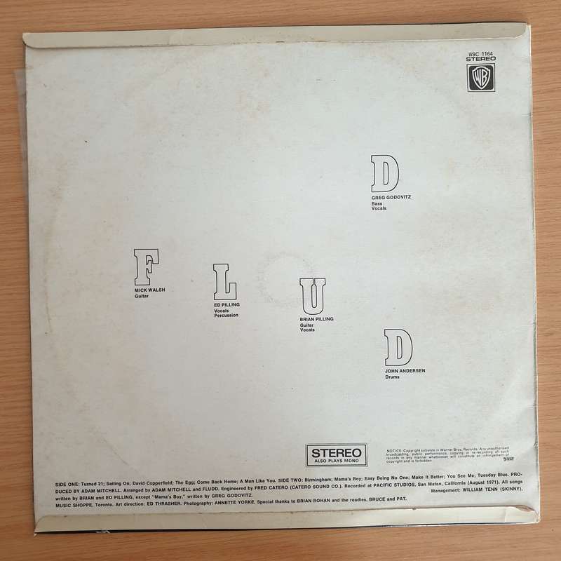 Fludd  Fludd - Vinyl LP Record (VG+)