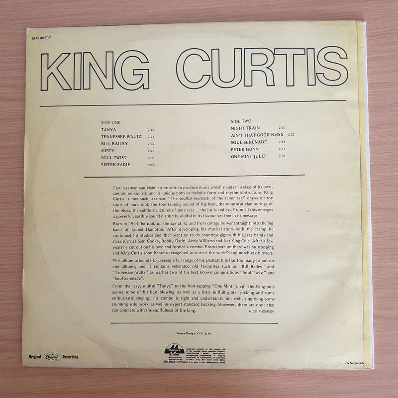 King Curtis - King Curtis (Mellomood) - Vinyl LP Record (VG+)