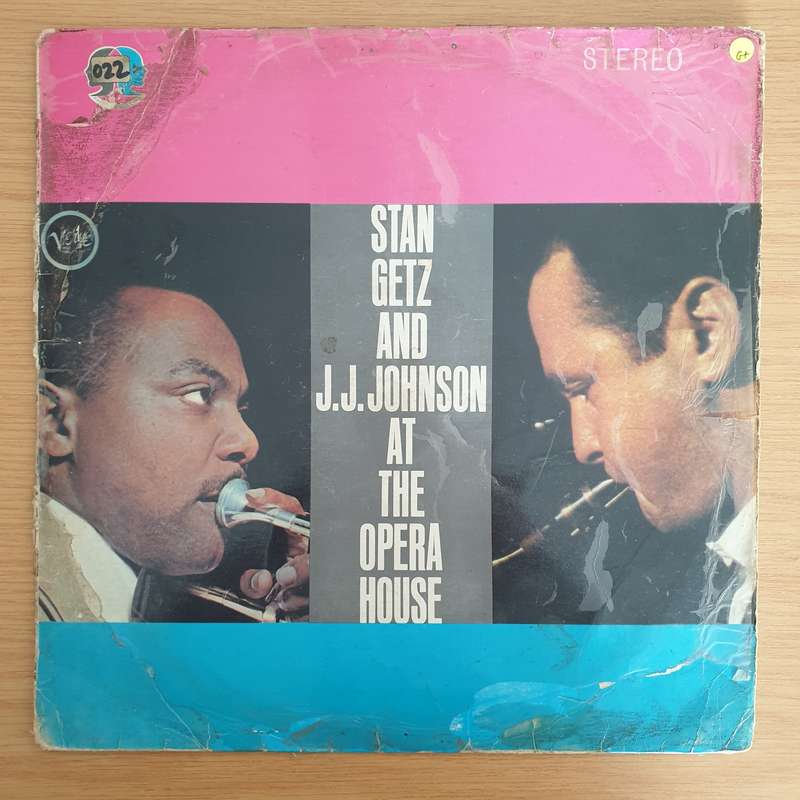 Stan Getz And J.J. Johnson  At The Opera House  - Vinyl LP Record  (G+)