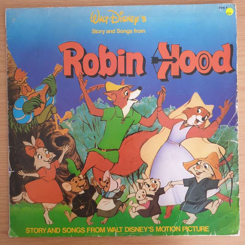 Walt Disney  Story And Songs From Robin Hood - Roger Miller - Vinyl LP Record (VG+)