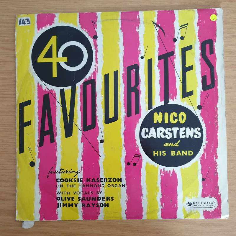 Nico Carstens and His Band - 40 Favourites  Vinyl LP Record (VG)