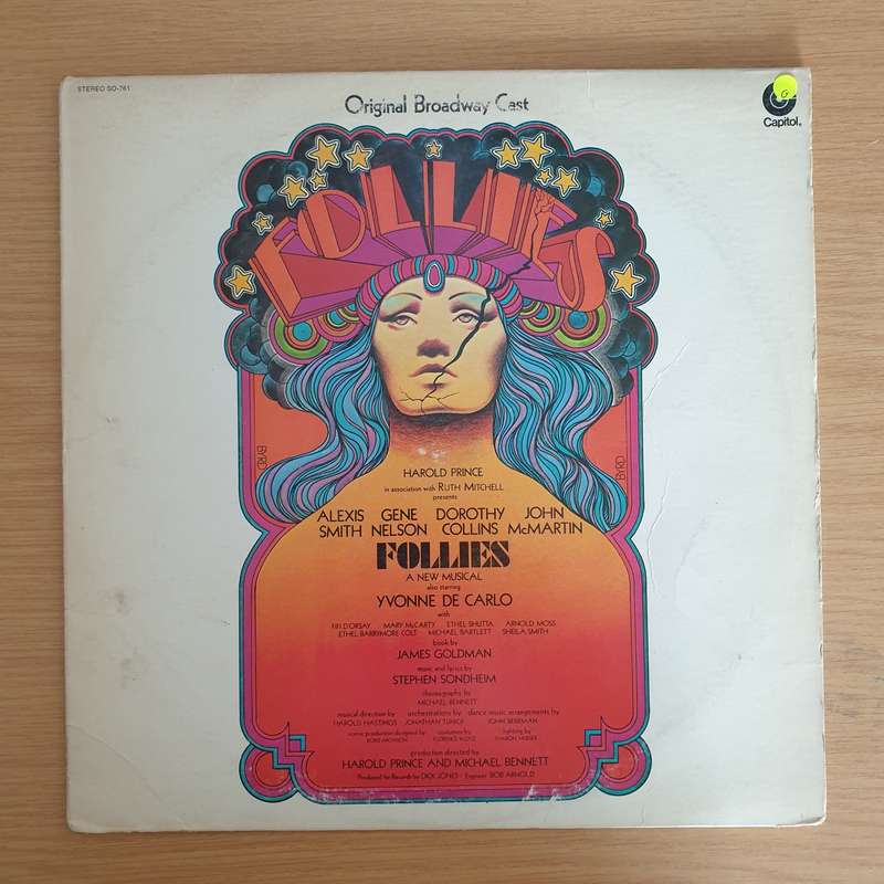 Follies - Stephen Sondheim, Original Broadway Cast  Vinyl LP Record  (G)