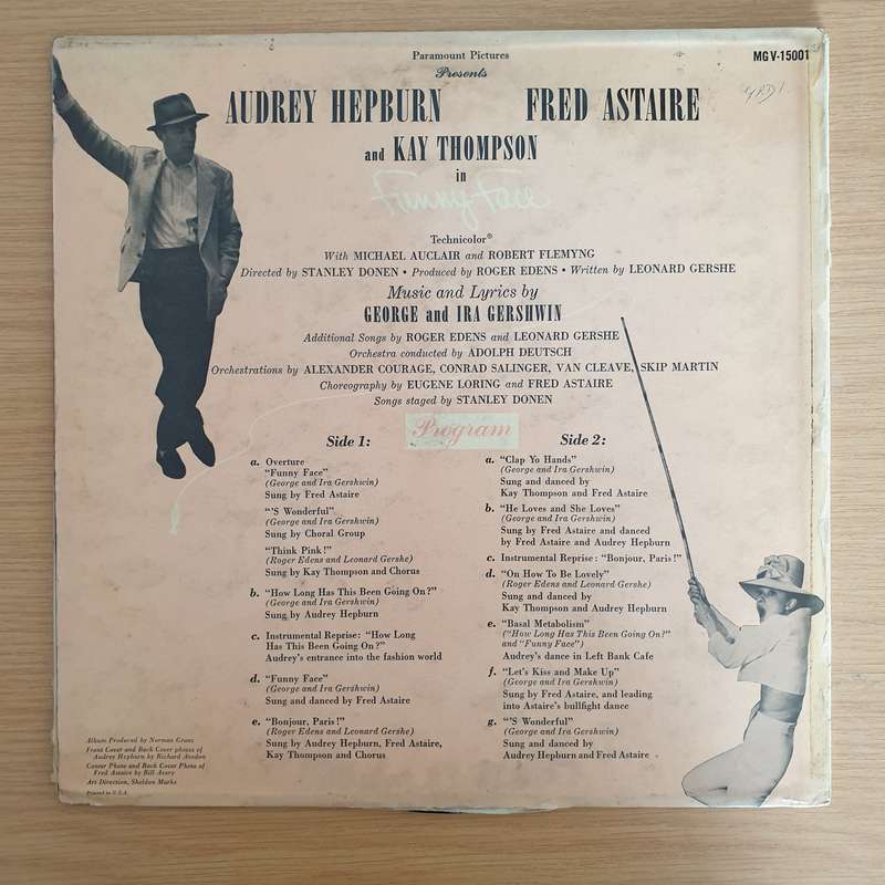 Funny Face (Original Sound Track Recording)  - Fred Astaire, Audrey Hepburn And Kay Thompson ...