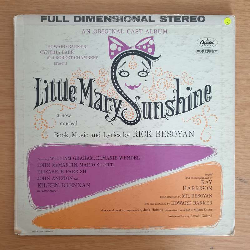Little Mary Sunshine (Original Cast Album)  Vinyl LP Record (VG)
