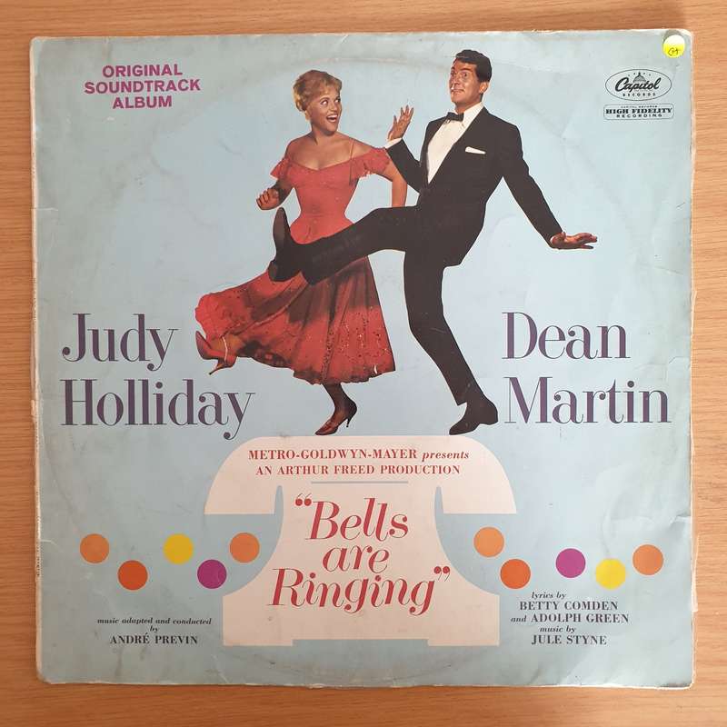 Bells Are Ringing  Judy Holliday And Dean Martin  Vinyl LP Record  (G+)