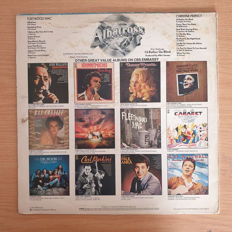 Fleetwood Mac & Christine Perfect  Albatross  Vinyl LP Record (VG)