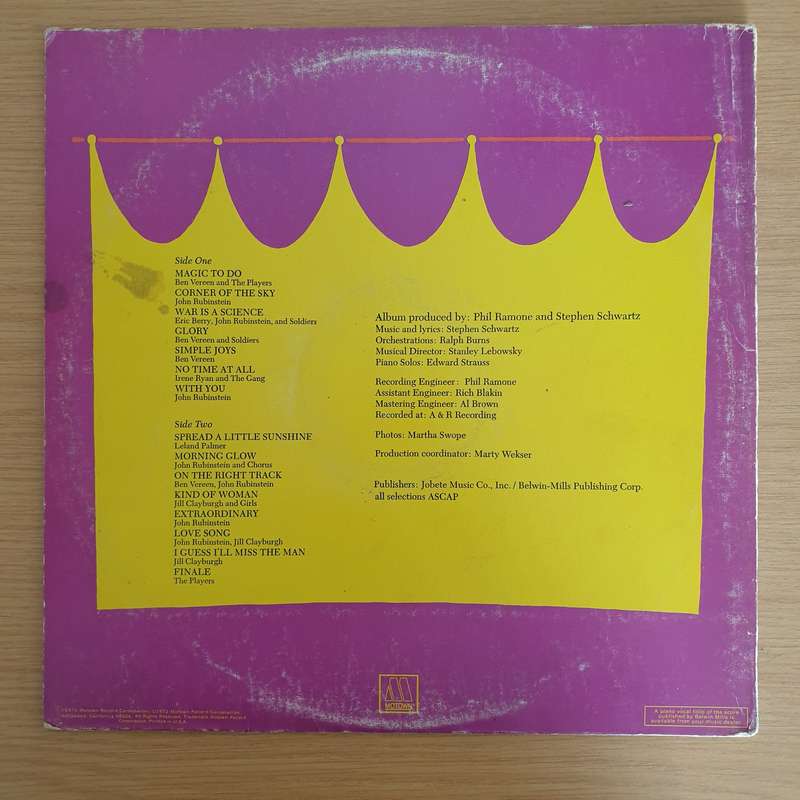 Pippin (Original Cast Recording)   Vinyl LP Record (VG)