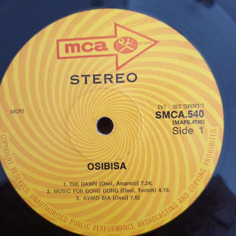 Osibisa  Osibisa  Vinyl LP Record  (G+)