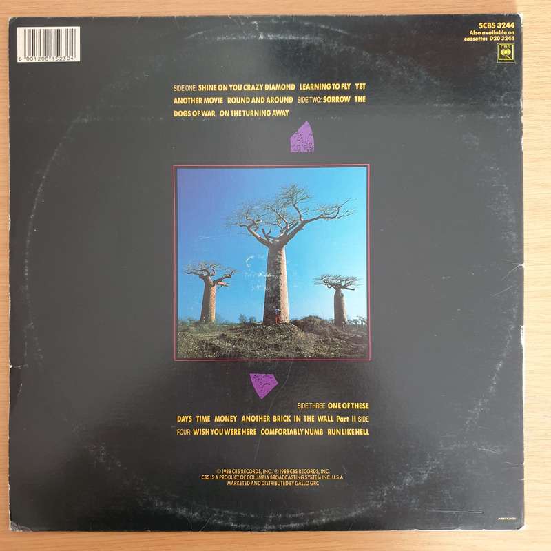 Pink Floyd  Delicate Sound Of Thunder - Live -  Double Vinyl LP Record  (VG-)