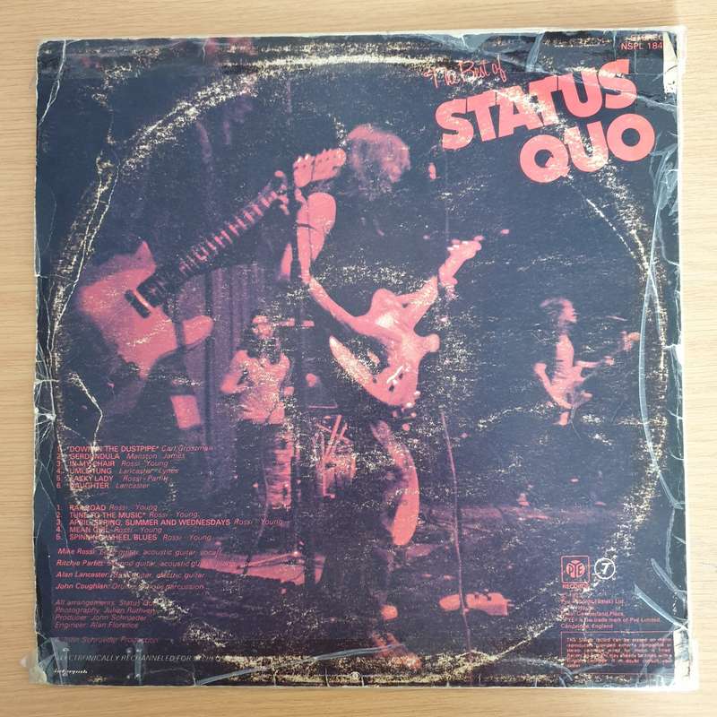 Status Quo  The Best Of Status Quo  Vinyl LP Record  (G+)