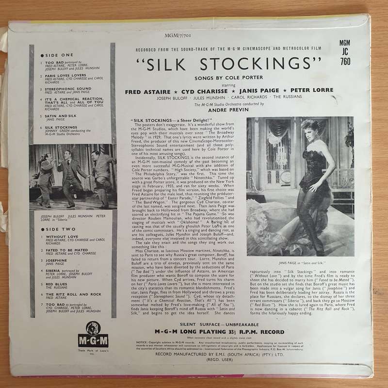 Silk Stockings  - Soundtrack Recording - Cole Porter  Vinyl LP Record (VG)