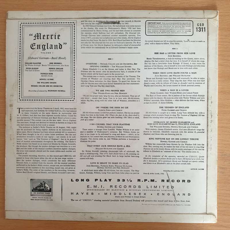 Merrie England Vol. One Vinyl LP Record (VG+)