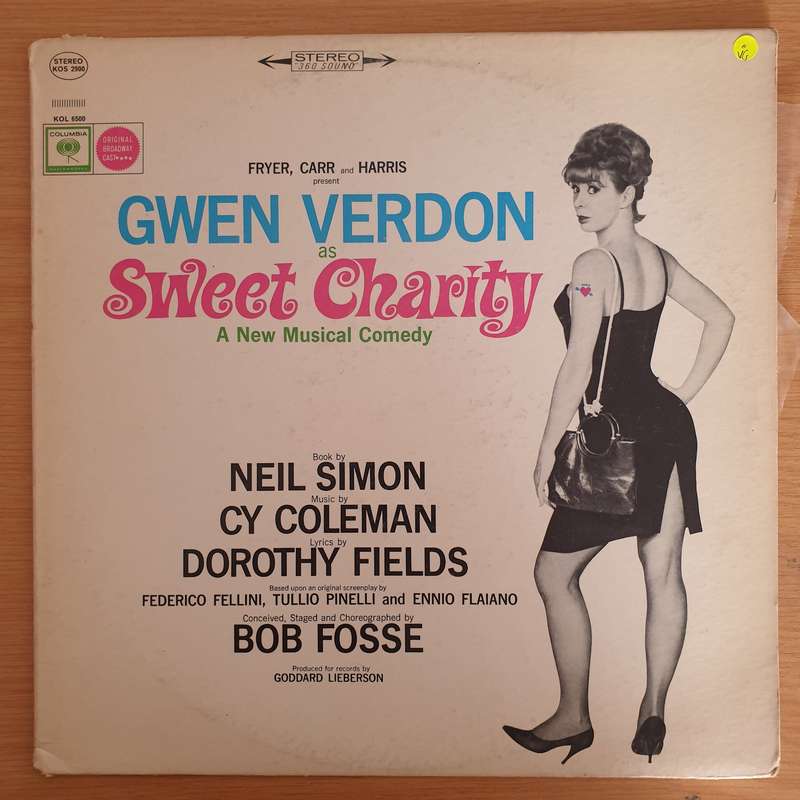 Sweet Charity - Gwen Verdon  Original Broadway Cast  Vinyl LP Record (VG)