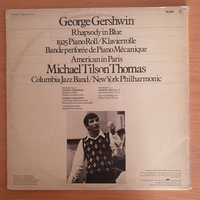 George Gershwin  Rhapsody In Blue - The 1925 Piano Roll  Accompanied By Michael Tilson Thom...