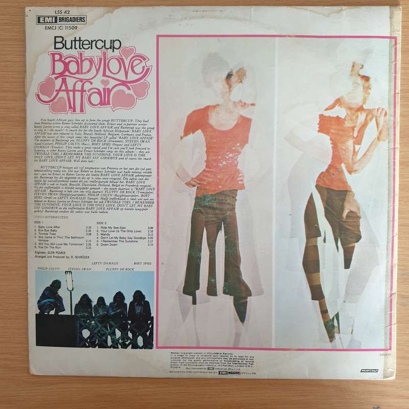 Buttercup  Baby Love Affair  Vinyl LP Record (VG)