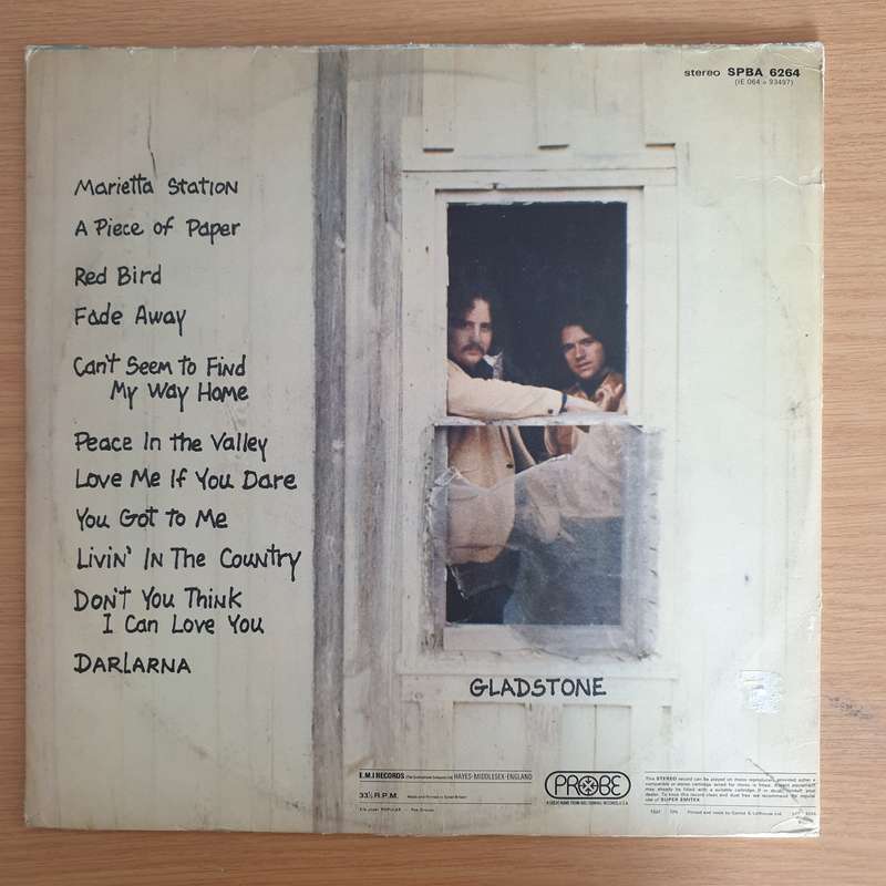 Gladstone  Gladstone   Vinyl LP Record (VG+)