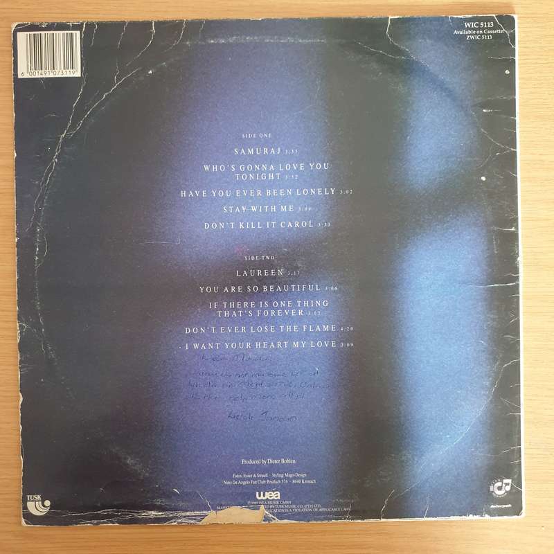 Nino de Angelo  Samuraj  Vinyl LP Record  (G)