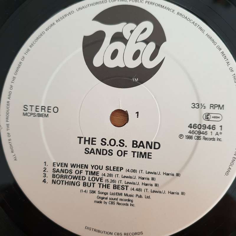 The S.O.S. Band  Sands Of Time   Vinyl LP Record (VG+)