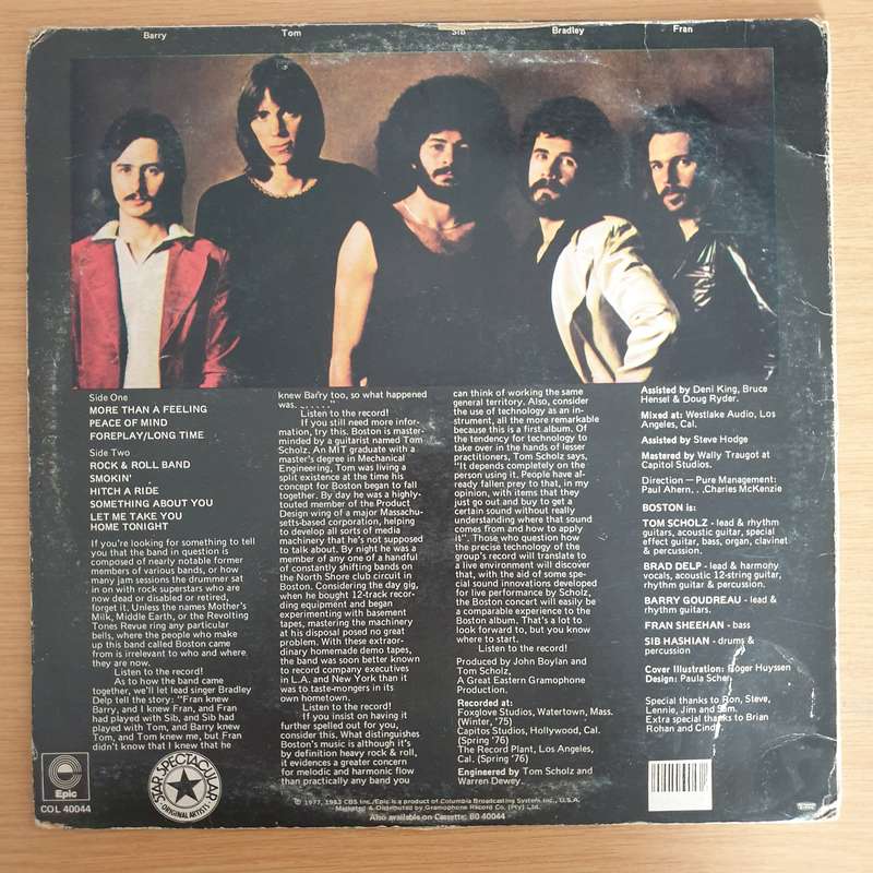 Boston - Boston (Star) -  Vinyl LP Record  (VG)