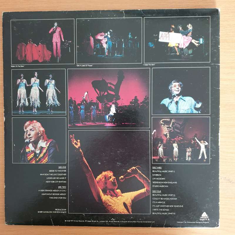 Barry Manilow - Barry Manilow Live (UK)   Double Vinyl LP Record (VG)