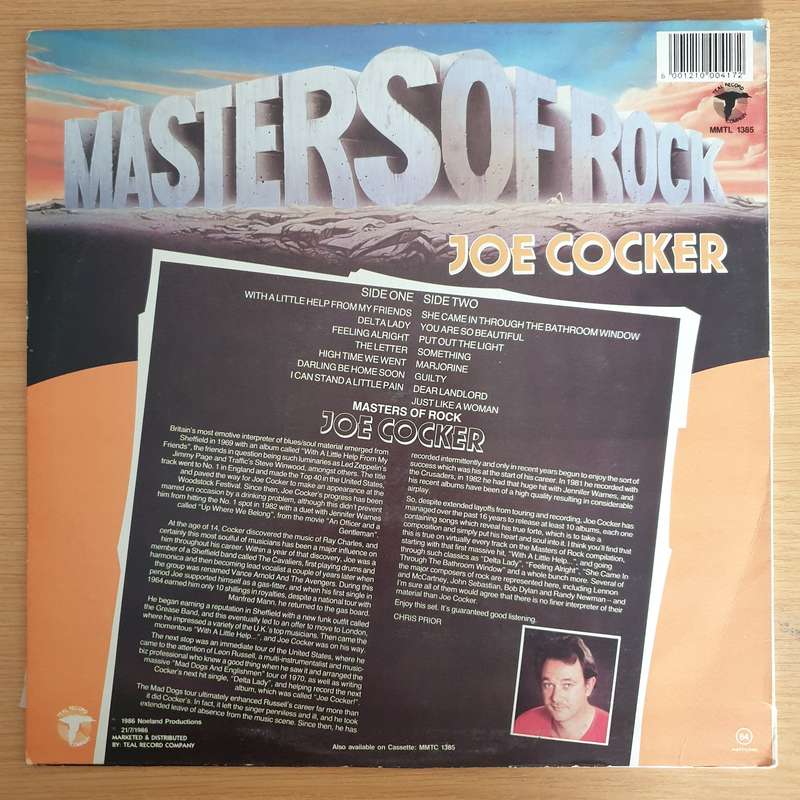 Joe Cocker - Masters of Rock   Vinyl LP Record (VG+)
