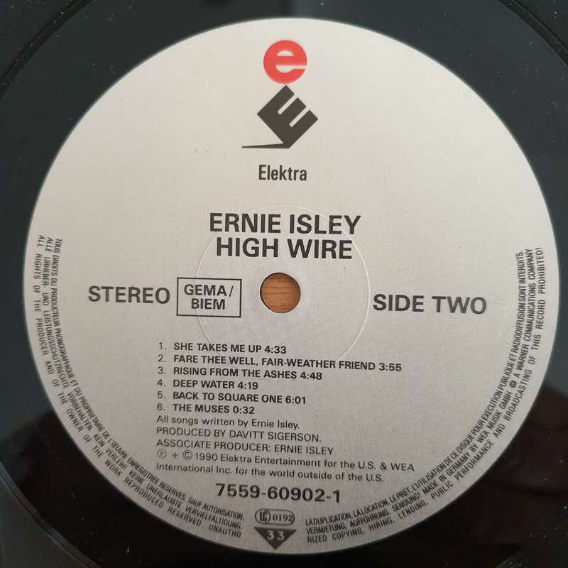 Ernie Isley  High Wire   Vinyl LP Record (VG+)