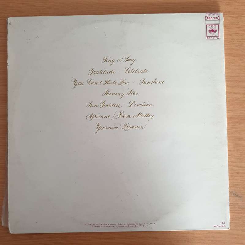 Earth, Wind & Fire  Gratitude  Double  Vinyl LP Record (VG+)