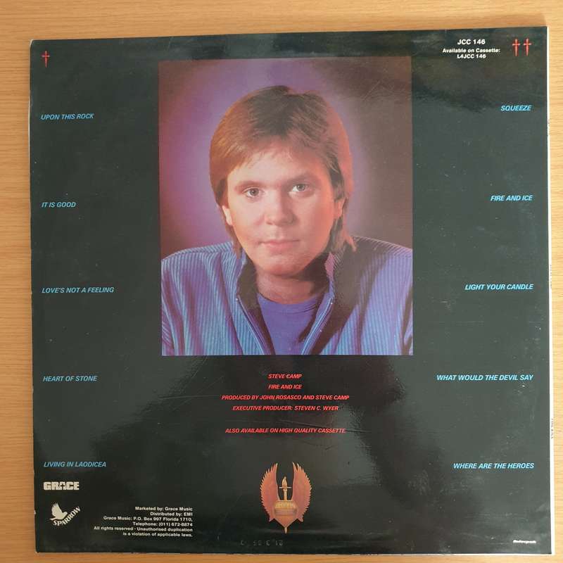 Steve Camp  Fire And Ice  -  Vinyl LP Record (VG+)