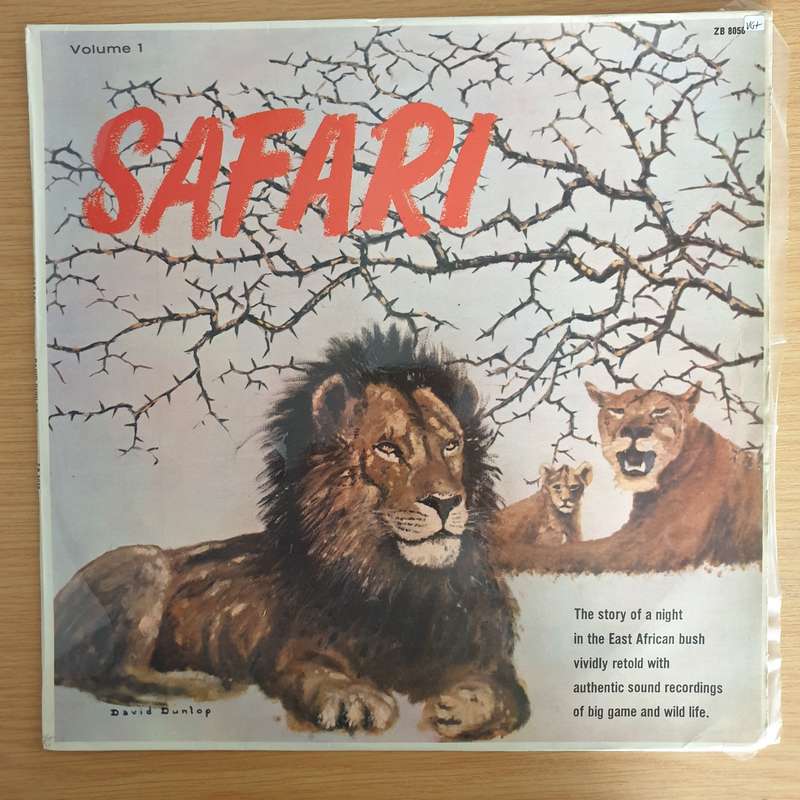 David Dunlop  Safari (Volume 1) (Kenya) -  Vinyl LP Record (VG+)
