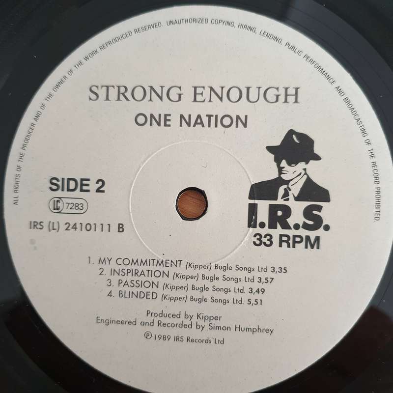 One Nation  Strong Enough - Vinyl LP Record (VG+)