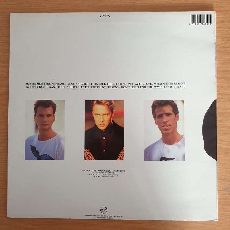 Johnny Hates Jazz  Turn Back The Clock - Vinyl LP Record (VG+)