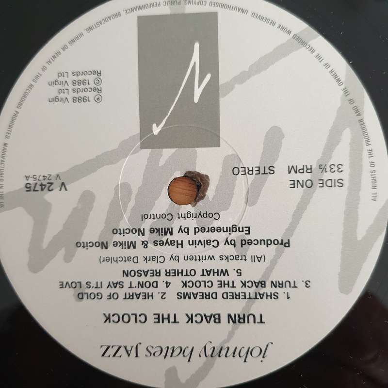 Johnny Hates Jazz  Turn Back The Clock - Vinyl LP Record (VG+)