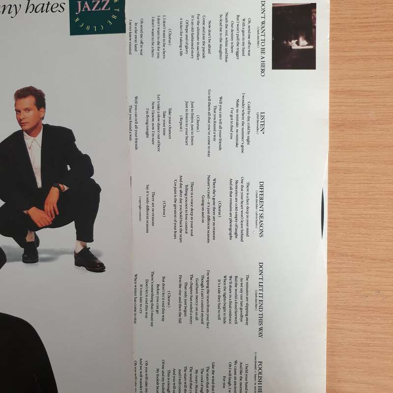 Johnny Hates Jazz  Turn Back The Clock - Vinyl LP Record (VG+)