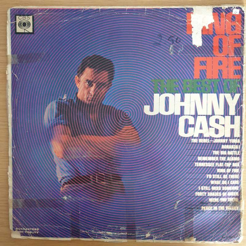 Johnny Cash  Ring Of Fire (The Best Of Johnny Cash)  Vinyl LP Record  (G)