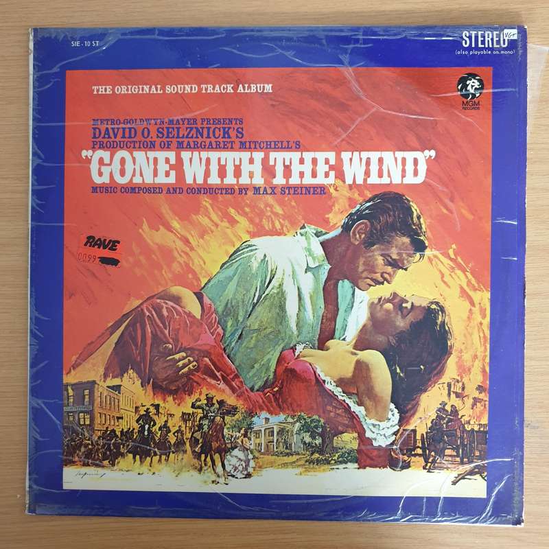 Gone With The Wind -  - Original Soundtrack Score - Max Steiner - Vinyl LP Record (VG+)