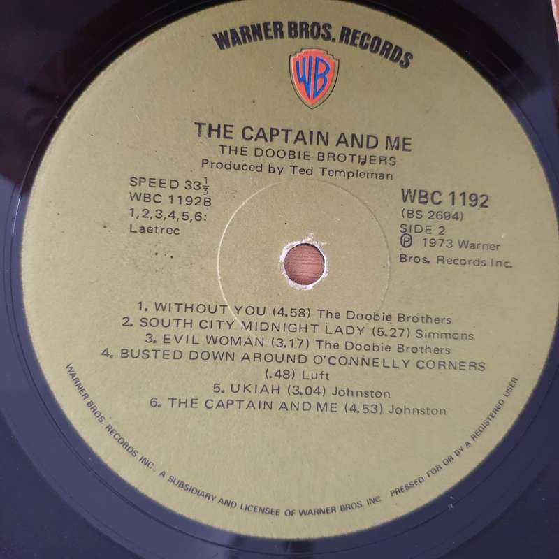 The Doobie Brothers  The Captain And Me - Vinyl LP Record  (VG-)