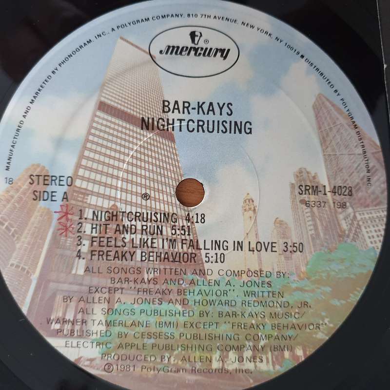 Bar-Kays  Nightcruising - Vinyl LP Record - Very-Good Quality (VG)  (verry)
