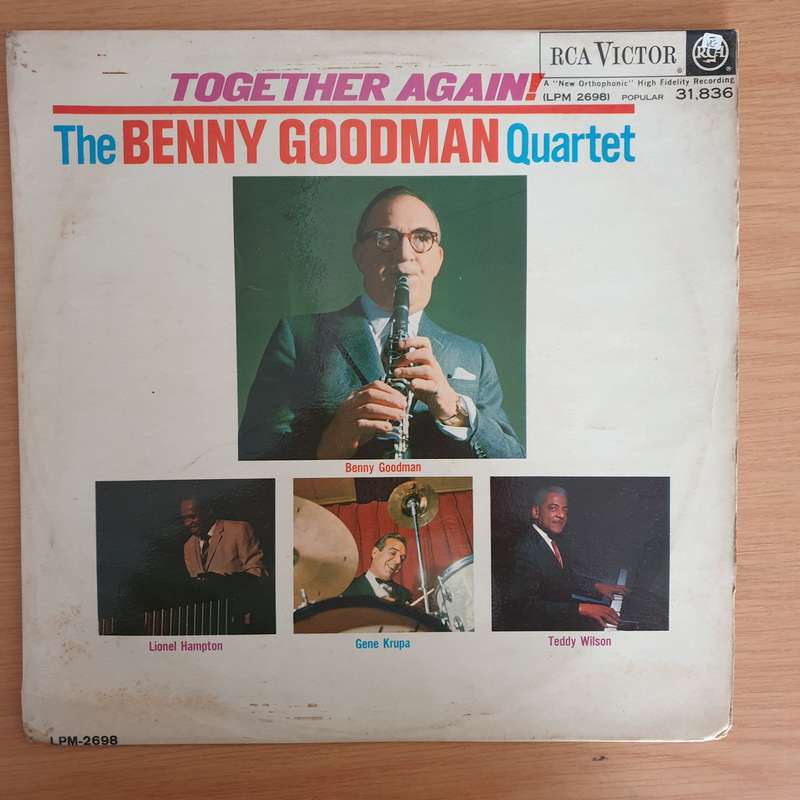 The Benny Goodman Quartet  Together Again! - Vinyl LP Record  (VG-)