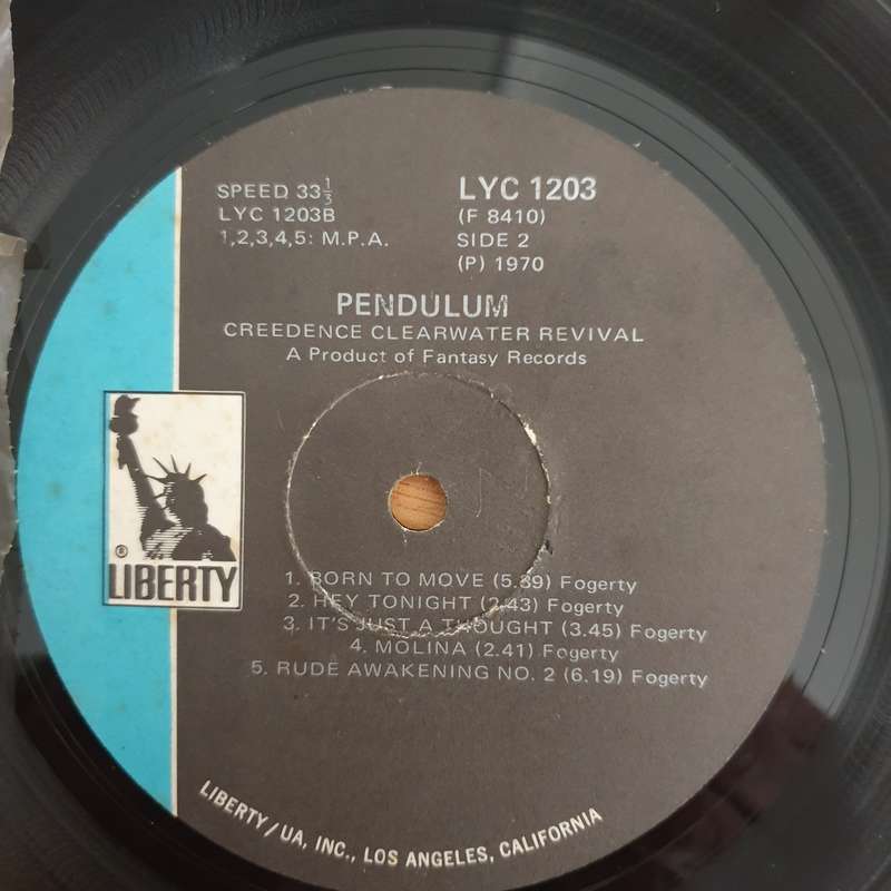 Creedence Clearwater Revival  Pendulum  Vinyl LP Record  (G+)