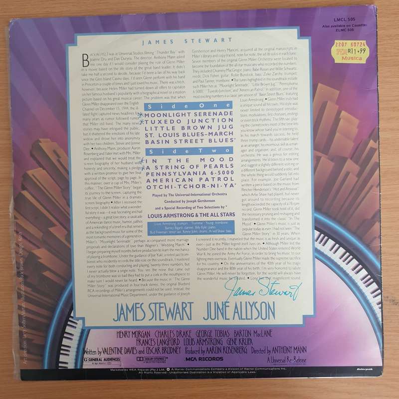 The Glenn Miller Story Soundtrack!  -  With two Selections By Louis Armstrong & The All-Stars - V...