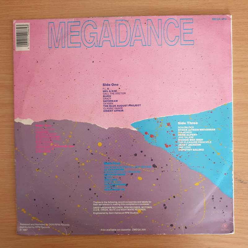 Megadance - Vol 3 -  Double Vinyl LP Record (VG)