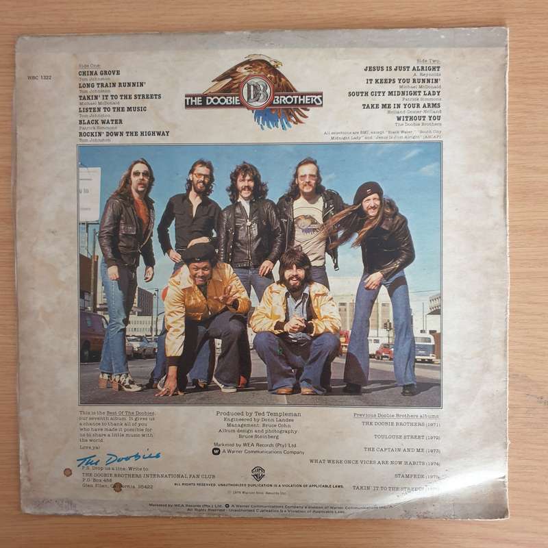 The Doobie Brothers  Best Of The Doobies   Vinyl LP Record (VG+)