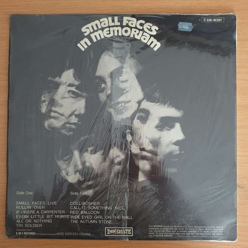 Small Faces  In Memoriam - Vinyl LP Record (VG+) (Copy)