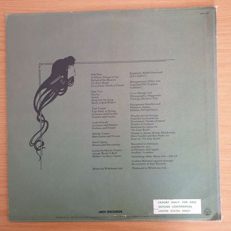 Wishbone Ash  Wishbone Four (US) - Vinyl LP Record (VG+)