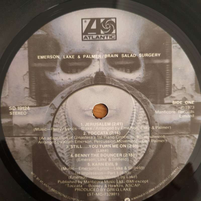 Emerson, Lake & Palmer  Brain Salad Surgery (US) - Vinyl LP Record (VG+)