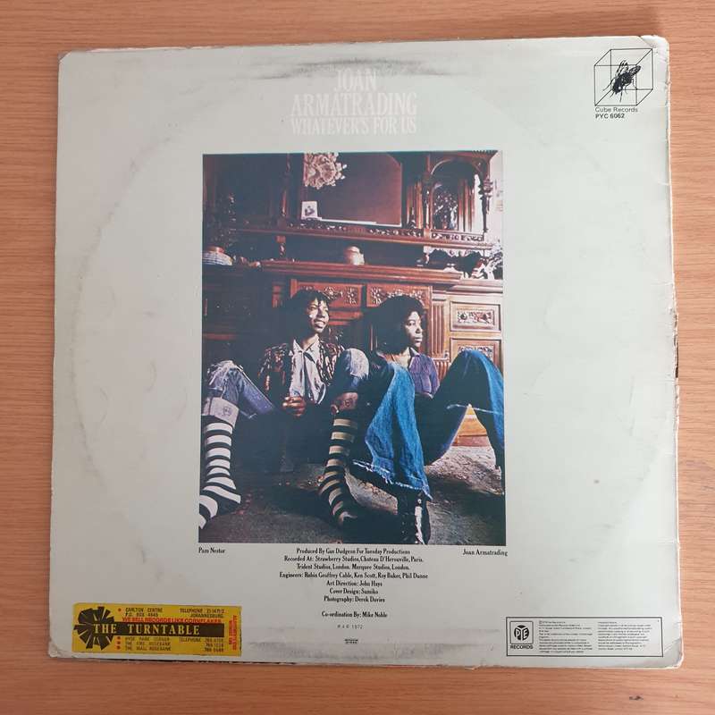 Joan Armatrading  Whatever's For Us - Vinyl LP Record (VG)