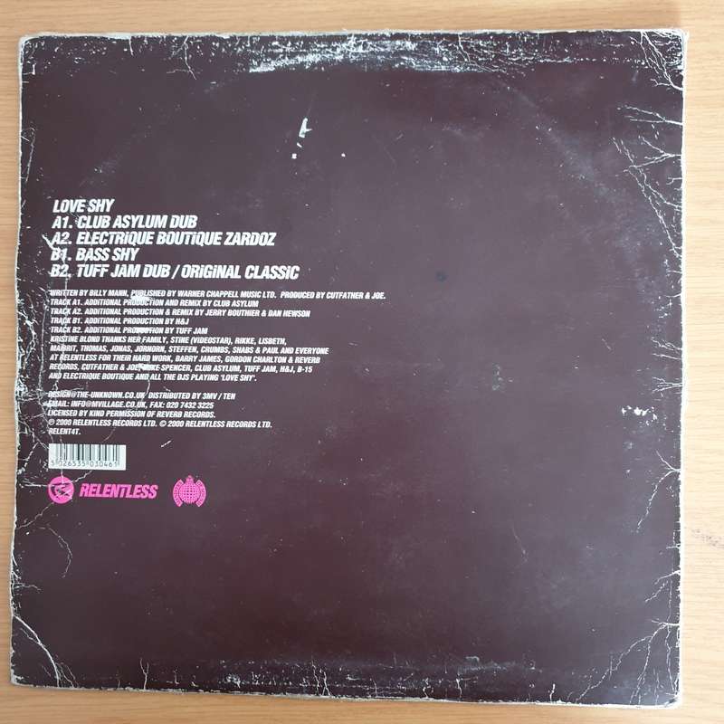 Kristine Blond  Love Shy (The Ultimate Mix Package) - Vinyl LP Record (VG)